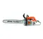 Gray and orange STIHL Chainsaw, 18 in., Gas Powered