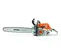 Orange, gray and black STIHL Chainsaw, 20 in., Gas Powered