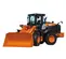 Orange Hitachi wheel loader
